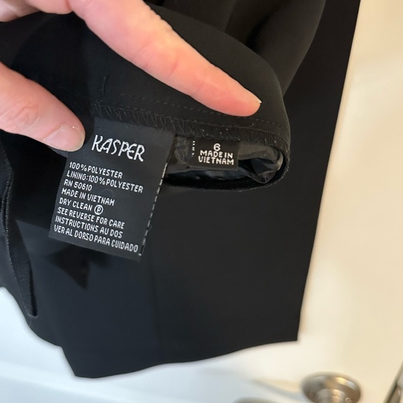 Kasper ladies pants suit black size 6 - Picture 7 of 8